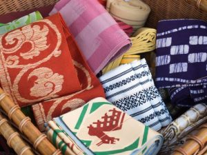 used fabric upcycled into kimono